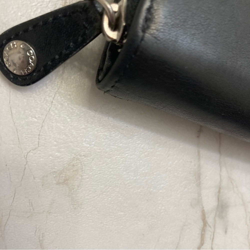 Coach vintage black leather clutch wallet - Picture 8 of 14